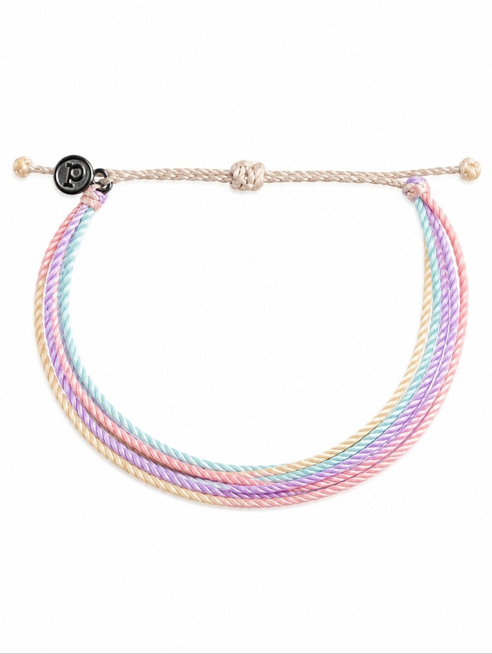 3/$30 PURA VIDA Pastel Rainbow String Adjustable Bracelet Anklet